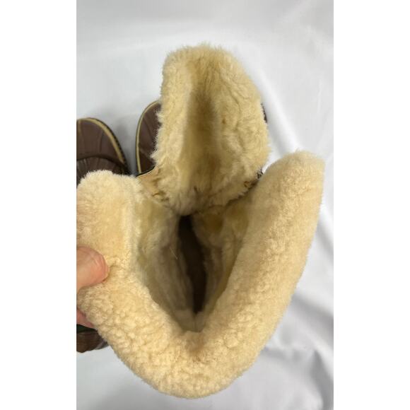 TORY BURCH DUCK NYLON/LEATHER LACE UP BOOTS - Picture 10 of 10